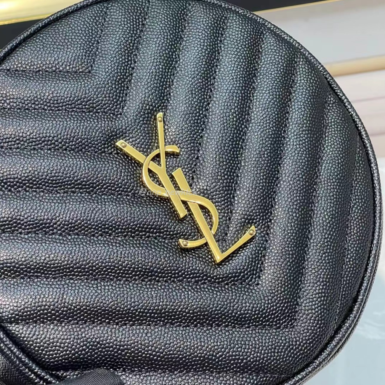 Saint Laurent Circular Quilted Crossbody Bag (2) - newkick.vip